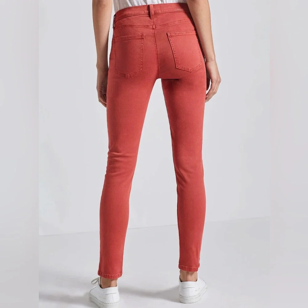 Current/Elliott NWT The Stiletto Vintage Burgundy Ankle Jeans 3127
